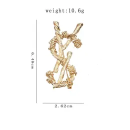 7 스타일 럭셔리 남성 여성 브랜드 Desigenr Letter 18k 골드 도금 브로치 고급 금은 지오메트리 크리스탈 라인 스톤 진주 PI250M