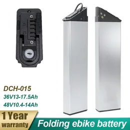 48V Ebike Batteries 10.4Ah 12.8Ah 14Ah DCH-015 36v 13ah 15ah 17.5ah Built-in Folding Electric Bike Battery for GORTAT HRTC G100 Wallke X3 Pro e-bike