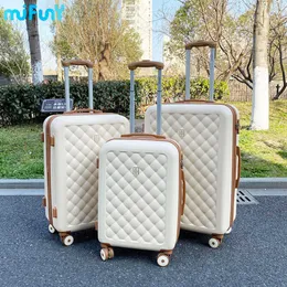 MiFuny Fashion Rolling Luggage Ins Популярная сумка на колесиках в клетку Ручная кладь с колесиками Spinner Дорожные чемоданы Set231006