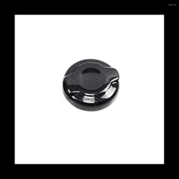 Steering Wheel Covers Carbon Fiber Gas Tank Fuel Cap Cover For Mini Cooper S JCW F55 F56 F57 Accessories(Black)