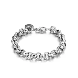 Simple titanium steel ring buckle O-bracelet Hip Hop bracelet neutral everyday bracelet