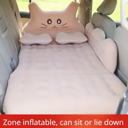 Car inflatable bed, foldable travel bed, car inflatable mattress, rear exhaust pad, bed seat inflatable cushion, sleeping pad