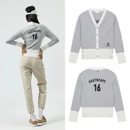 Other Sporting Goods "selling Light Gray Highend Womens Knitted Cardigan Warm for Autumn Sports Simple and Stylish Design A Must Golf!" 231006