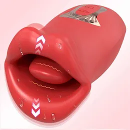 Volwassen Speeltjes Voor Vrouwen Mond Vibrator Tong Likken Orale Seks Clitoris Tepels Stimulator Orgasme Clit Speelgoed Vrouwen Masturbator Licht Bijten