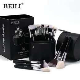 Makeup Tools BEILI Hochwertige professionelle Pinsel für Foundation, Puder, Kontur, Lidschatten, Mischset mit Etui 231006