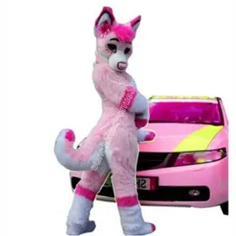 Husky mascotte Costume de haute qualité dessin animé thème personnage carnaval adultes taille noël fête d'anniversaire tenue fantaisie