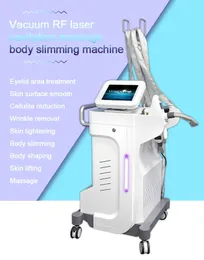 Senaste 4 i 1 V -form Vakuumrulle 40K Cavitation RF Face Lift Body Slimming Velashaping Cellulitis Roll Borttagning Vellawell Body Carving Roller Massager