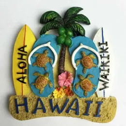 Fridge Magnets Hawaii the United States tourist destination travel magnet magnets refrigerator stickers surfing beach shoes 231007