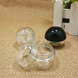 10g Cream jar Empty clear plastic jar special Round shape box nail art jar Clear sample packing container Refillable Bottle F609 Qipae