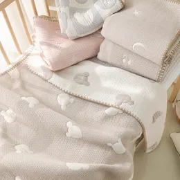 Filtar baby filt född quilt sommar coola barnfjäder och tupplur fyra säsonger