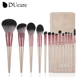 أدوات المكياج Ducare Brushes 814 pcs مع مجموعة فرشاة مستحضرات التجميل للمؤسسة مزج الخدود ظلال العيون نايلون الشعر 231006