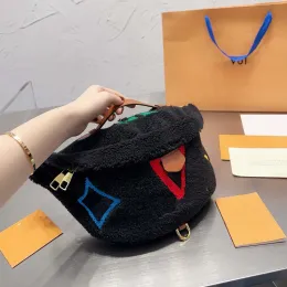 Kadınlar Crossbody Bumbag Çanta Teddy Bel Çanta Tasarımcısı Kabarık Omuz Çantası