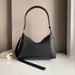 Pole New Underarm Headband Cowhide Single Shoulder Crossbody Bag Crescent Bag Small Genuine Leather Women's Bag 231007