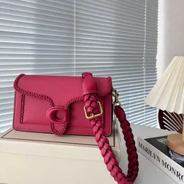 Luksusowy projektant torby na crossbody torba na ramię tkane pasa torby komunikacyjne torebki damskie torebki nowa moda biała czarna torba 231007