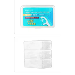 Dental Floss Watsons 150 PCS / 3 Kutu Yüksek Kaliteli Yuvarlak Diş Floss Pick Flosser İyi 231007