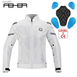 Andra Apparel New Summer CE -certifierad motorcykeljacka Motocross Breattable Mesh Protective Gear Motorcyklar Kläder Racing Jacket Men WOMEL231007