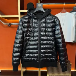 Dwustronna noszona męska czarna puffer kurtka damska streetwear na zewnątrz utrzymuj ciepły designerski kamizelki parku