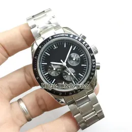 Billig ny professionell moonwatch svart urtavla 311 30 42 30 01 005 Automatisk herrklocka rostfritt stål armband herrar klockor hej 278h