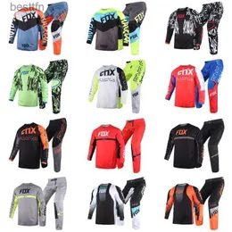 مجموعة أخرى MX Gear Set 180/360 Mirer Merz Trice Lux Skew Pants Motocross Racing Kits Mountain Ofrroad Suit Mensl231007