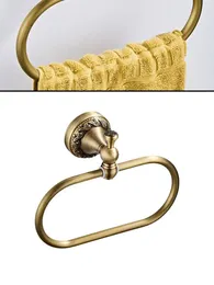 Bath Accessory Set Antique Bathroom Accessories Carved Brass Hardware Set Wall Mounted Towel Bar Paper Holder Cloth Hook Bathroom Hardware Kit 231007