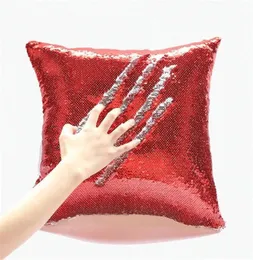 Various Styles Sublimation Blank Sequin Pillow Cover High Quality Fashion And Simple Pillow Case Decoration Wide Applicability Home Supplies 1007