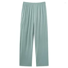 Men's Sleepwear Spring And Summer Modal Casual Solid Color Pants 4XL Pajamas Long Trousers Comfortable Family