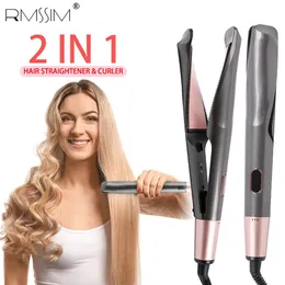 Curling Irons Arrive Hair Curler Straightener 2 in 1 Ceramic Iron Professional Straighteners Fashion Styling Tools 231007