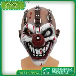 Party Masks Clown Mask Light Weight Emulsion The Party Realistic Versatile Mask Fear The Perfect Cosplay Accessory Creepy Latex Mask Q231007