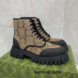 Boots Designer High Quality Lace-Up Boots Men Women Boots Half Boots Classic Style Shoes Winter Fall Snow Boots Nylon Canvas Ankle Boots02