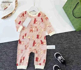 designer bodysuit Cat pattern printed all over kids Cotton jumpsuits Size 59-90 CM Comfortable feel Classic crawling suit Oct05