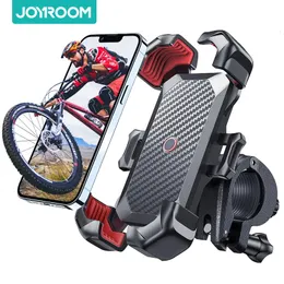 Joyroom Universal Bike Uchwyt telefonu 360 ° Wyświetl rowerowe uchwyt na telefon Selfie Monopody dla 4,7-7 cala stojak na telefon komórkowy Odporny na wspornik klips GPS