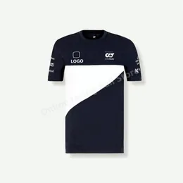 T-shirt da uomo 2021 Sito ufficiale di Formula Uno -vendita T-shirt F1 Scuderia Toro Rosso Tuta da gara Asciugatura rapida Traspirante 204S