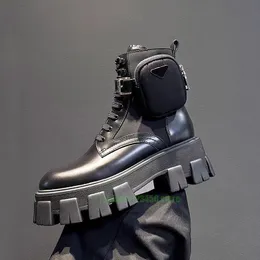 Tasarımcı Bot Lüks Botlar Martin Ayakkabı Şık Klasik Matt Patent Deri Ters Ters Üçgen Markalı Buzağı Botları Çeşitlilik Siyah Bej Beyaz Günlük Botlar