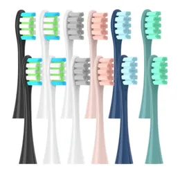 歯ブラシヘッド12pcs oclean flowx x pro z1 one air 2 se sebr soft dupont dupont sonic toothbrush pacuum bristle 231006