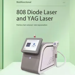 최신 아이스 포인트 808nm 다이오드 레이저 로저 모 기계 ND-YAG 레이저 문신 제거 통증없는 영구 제모 2 스파 뷰티 머신