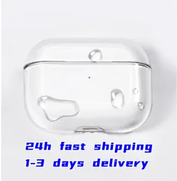 For Airpods Pro2 Headphone Accessories Protective Cover Apple Airpod 2 3 Gen Bluetooth Headset Set White PC Hard Shell Earphones Protecter