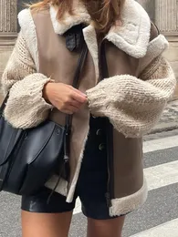 女性のベスト冬のフリースベストコート女性ヴィンテージルーズノースリーブジャケット女性の厚い暖かいジッパーチョッキのポケットファッション