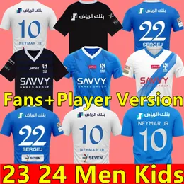 NEYMAR JR 2023 2024 Al Hilal Saudi Soccer Jerseys MALCOM NEVES SERGEJ VIETTO KOULIBALY LGHALO KANNO Home Away Adults 23 24 Football