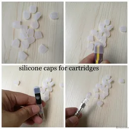 Cartridges silicone caps for thick oil 510 tank o pen rubber dust cover disposable cap for flat drip tips th205 CE3