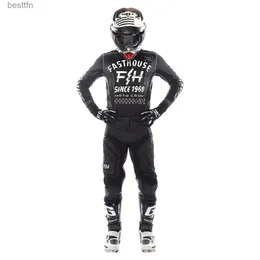 Outros vestuário 2023 TLD Racing Moto Suit Motocross Gear Set Off Road Set com bolso Dirt Bike e calças MX Racing ClothingL231008