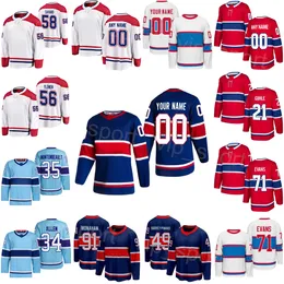 100th Hockey Reverse Retro 91 Sean Monahan Jersey 56 Jesse Ylonen 58 David Savard 49 Rafael Harvey-Pinard 34 Jake Allen 35 Sam Montembeault 71 Jake Evans Kids Man Lady Lady Lady