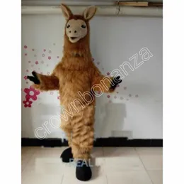 2024 Llama 마스코트 의상 할로윈 만화 캐릭터 복장복 크리스마스 야외 파티 의상 유니osex 홍보 광고 의류