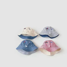 Berets Baby Basin Hat Spring Autumn Boys Girls Cotton Cartoon Car Fisherman Outdoor Panama Beach Children Sun Hats Hats Hats