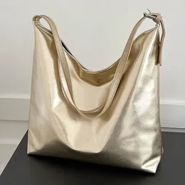 Borse da sera Borsa di design di lusso per le donne Shopping di moda Borsa con manico superiore in PU Borsa ad alta capacità in pelle casual oro argento 231006