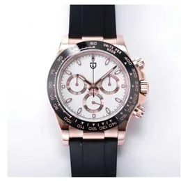 Roly Rolaxes Watch Clean L Mother Podobne zegarki dla mężczyzn Chronograf Automatyczny Cal.4130 Męski meteoryt Pearl 116518 Steel Sport
