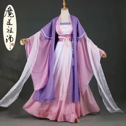 Dao Mo to Shi Jiang Yanli Cosplay Mo Dao Zu Shi Anime Cosplay Costume Traditioanl Chinese Hanfu Dress Women Tang Suit and Wigcosplay