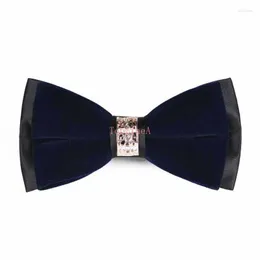 Bow Ties Bowtie Mens Velvet Ayarlanabilir Parti Gömleği Düğün Yetişkin Smokin Aksesuarları Boyun Kravat Akşam Öne Bağlı Krawatte Mn84