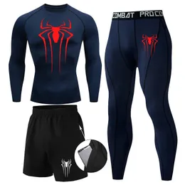 Tute da uomo Protezione UV maschile Maglie Collant Completo Rashguard Costume da bagno a maniche lunghe da uomo Swim Rash Guard Quick Dry Surf Compression T Shirt Set 231006