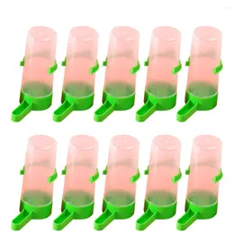 Other Bird Supplies 10PCS Automatic Feeder Water Dispenser Bottle Container Bowl Waterer Hanging Drinker For Parrots Feeders Birds