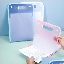 Book Cover Wholesale Expanding File Folder Portable A4 Size 13 Pockets Transparent Color Vertical Plastic Accordion Files Organizer Wi Dhzwt